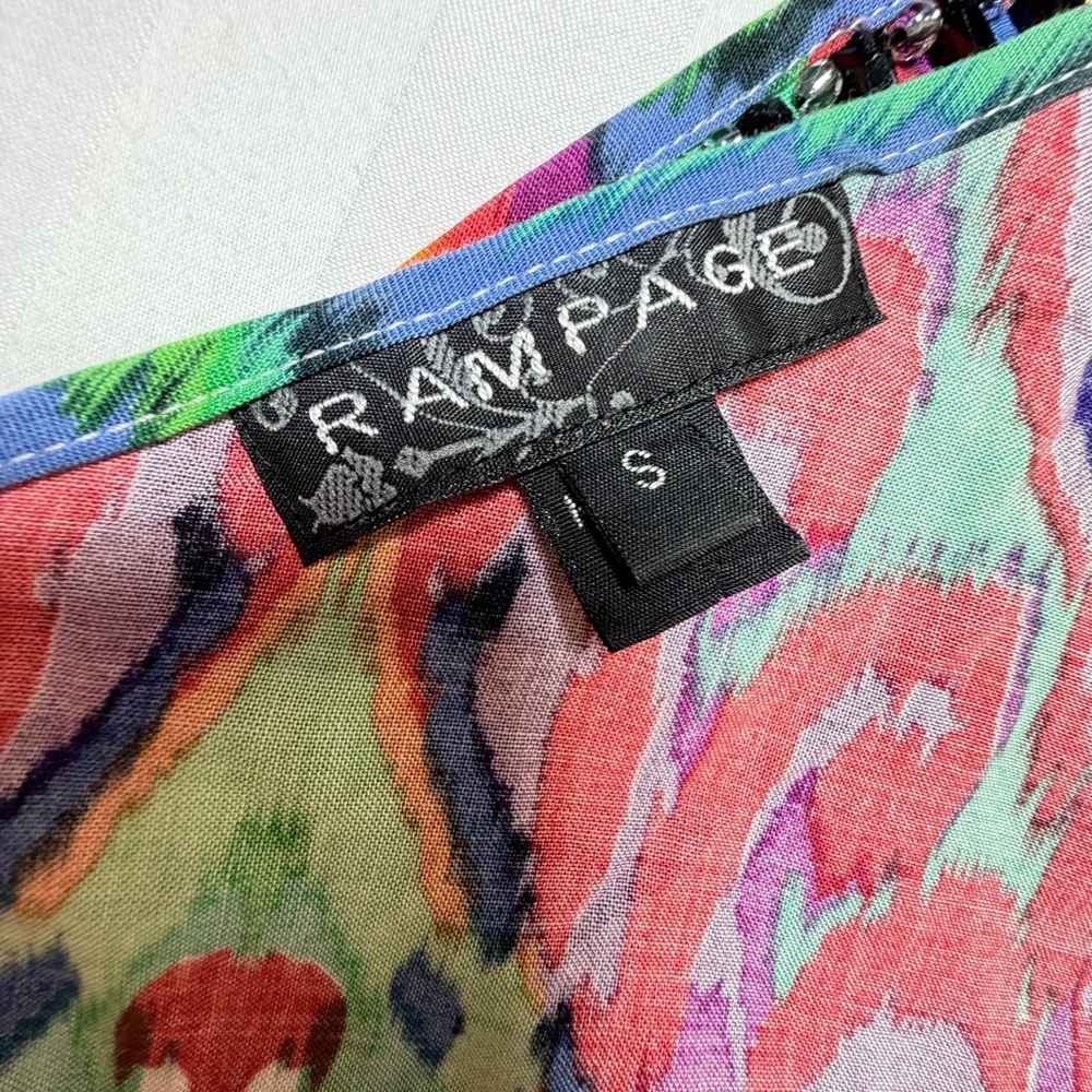 Rampage Multicolor Patterned Top - Picture 8 of 12